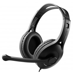 Edifier USB K800 Black Computer Headphones with microphone, Frequency response 20 Hz-20 kHz, On-ear controls,120-degree Rotating Microphone, Comfortable Wearing, 2.8 m, USB-A